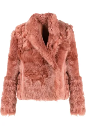 YVES SALOMON Cropped-Jacke aus Shearling