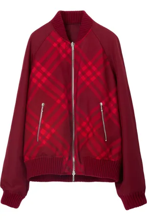 Burberry Wendbare Bomberjacke mit Karomuster