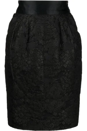 CHANEL 2007 blumiger Bleistiftrock