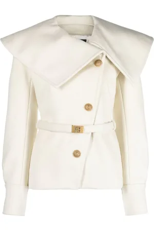 Balmain Bikerjacke mit Oversized-Kragen