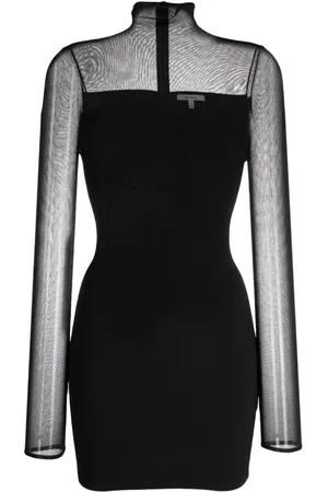 Nensi Dojaka Minikleid mit transparenten Einsätzen