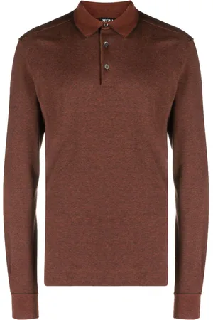Ermenegildo Zegna Poloshirt mit langen Ärmeln