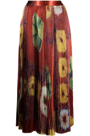 ULLA JOHNSON Rami Faltenrock mit hohem Bund