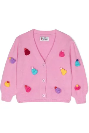 MC2 SAINT BARTH Gerippter Cardigan mit Stickerei