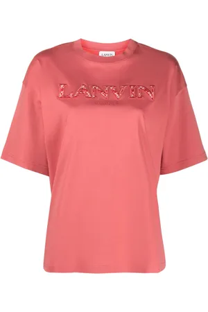 Lanvin T-Shirt mit Logo-Applikation