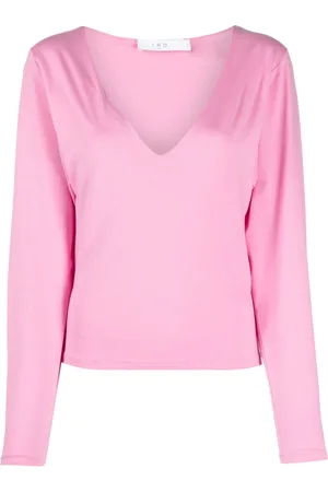 IRO T-Shirt mit tiefem V-Ausschnitt