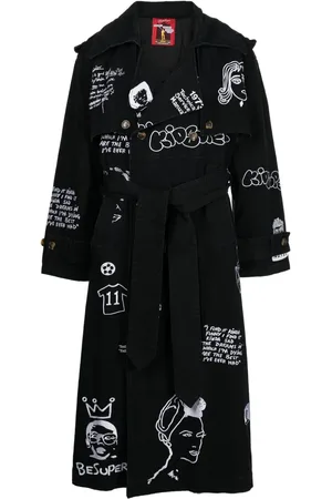 KIDSUPER STUDIOS Trenchcoat mit Stickerei