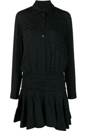 Pinko Seidenhemd mit Jacquard-Logo