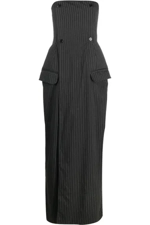 Ioana Ciolacu Gestreiftes Maxikleid im Bandeau-Style