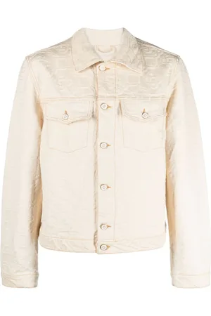 Casablanca Jeansjacke aus Monogramm-Jacquard