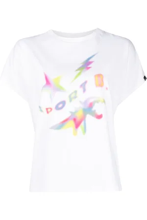AGNÈS B. T-Shirt mit Logo-Print