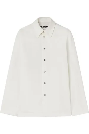 Jil Sander Hemd mit Logo-Prägung