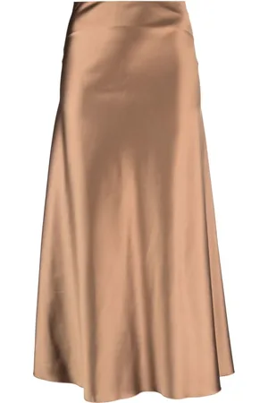 Litkovskaya A-Linien-Rock mit Satin-Finish