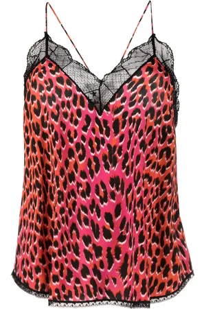 Zadig & Voltaire Christy Top aus Seide mit Leo-Print