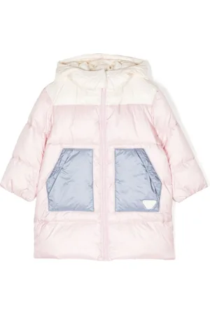 Emporio Armani Gefütterte Jacke mit Logo-Schild