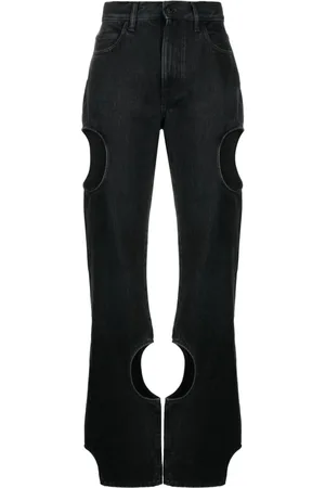OFF-WHITE Straight-Leg-Jeans mit Cut-Outs