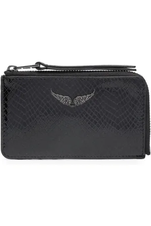 Zadig & Voltaire Falabella Kartenetui mit Pythonmuster