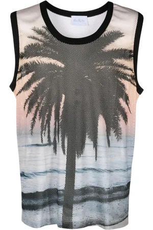 BLUE SKY INN Trägershirt mit Palmen-Print