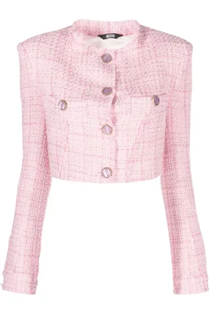 GCDS Geknöpfte Tweed-Jacke