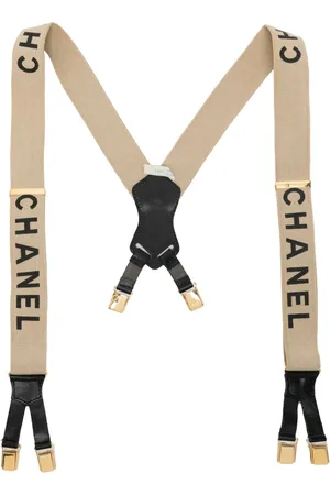 CHANEL Hosenträger mit Logo-Print