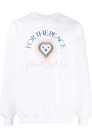 Casablanca Sweatshirt mit "For the Peace"-Print