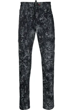 Philipp Plein Halbhohe Tapered-Jeans