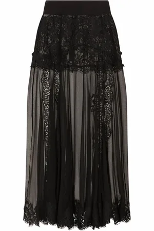 Dolce & Gabbana Midirock mit Spitzendetail