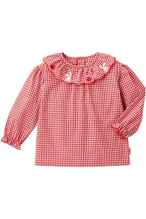 Miki House Bluse mit Karomuster