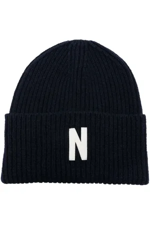 Norse projects Beanie mit Logo-Stickerei