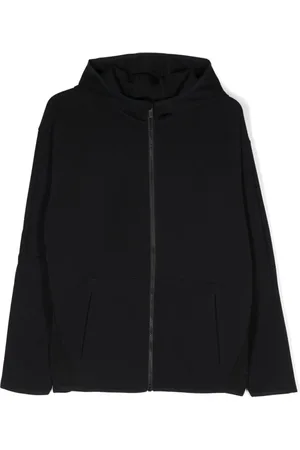 Emporio Armani Kapuzenjacke mit Logo-Prägung