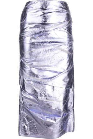 The Attico Rock im Metallic-Look