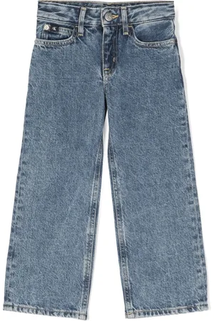 Calvin Klein Gerade Jeans mit Acid-Wash-Effekt
