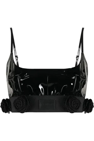 The Mannei Catalina Cropped-Top aus Leder