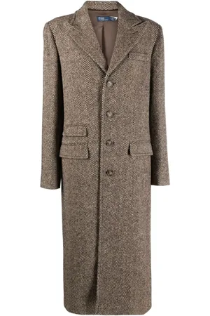 Ralph Lauren Trenchcoat mit Fischgrätenmuster