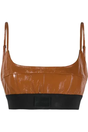 The Mannei Catalina Cropped-Top aus Leder