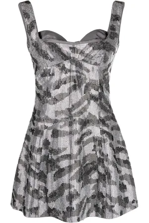 GCDS Minikleid mit Kristallen