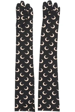 Marine Serre Handschuhe mit Mond-Print