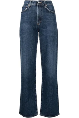 AGOLDE Halbhohe Straight-Leg-Jeans