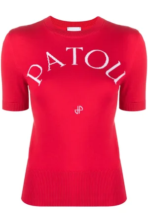 Patou Top mit Intarsienmuster