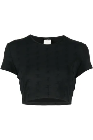 CHANEL 1997 Cropped-Top mit CC-Stickerei