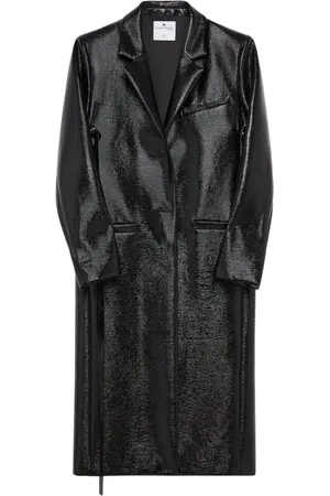 Courrèges Mittellanger Trenchcoat aus Vinyl
