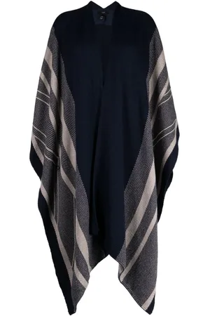 Voz Offener Poncho aus Alpakawolle