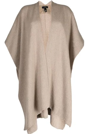 Voz Offener Poncho aus Alpakawolle