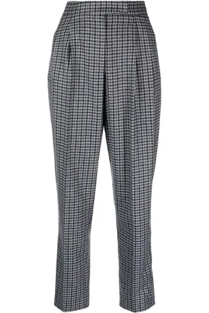 Emporio Armani Karierte Tapered-Taillenhose