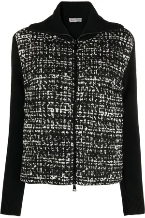 Moncler Gefütterte Tweed-Jacke