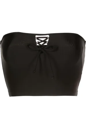 AMIR SLAMA Cropped-Top mit Schnürung