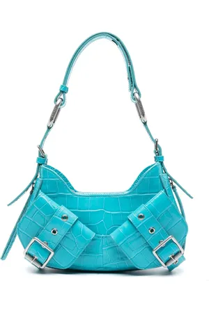 BIASIA Schultertasche mit Kroko-Effekt