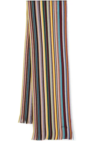 Paul Smith Merinoschal mit Spectrum Stripe-Muster