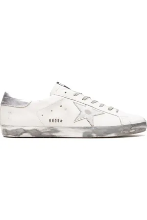Golden Goose Super-Star Classic White/Silver Sneakers