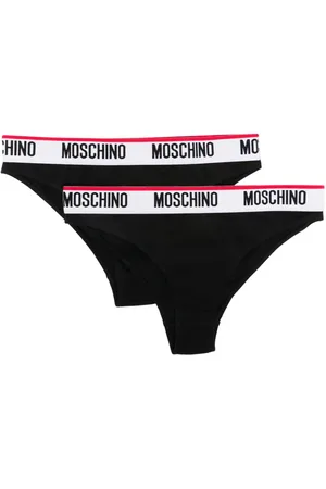 Moschino Set aus zwei Slips mit Logo-Bund